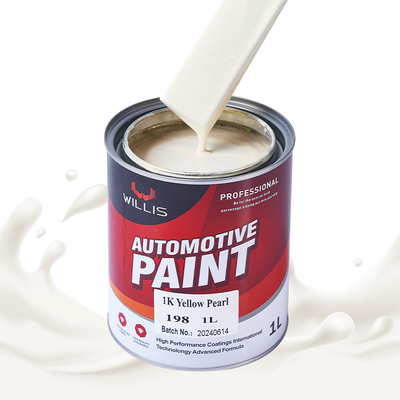 Peinture de voiture 1K acrylique perle jaune perle claire peinture durcitrice plus fine 2K / 1K peinture couleur