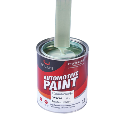 1K Multicolore changeant l'effet d'illusion perlésace Peinture de résine acrylique avec revêtement bleu vert pourpre et peinture