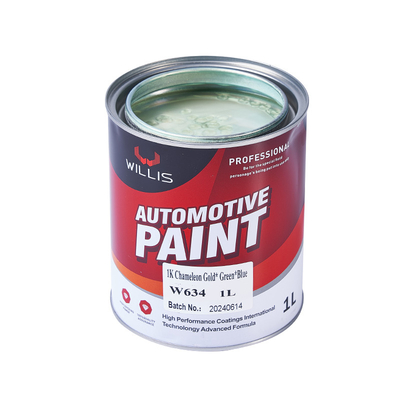 1K Multicolore changeant l'effet d'illusion perlésace Peinture de résine acrylique avec revêtement bleu vert pourpre et peinture
