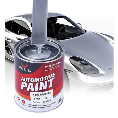 Peinture acrylique pu haute brillance 1k métallique argent perle cristalline perle 2k couleurs solides Peinture auto