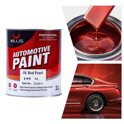 Peinture automobile à perle claire 1K Perle rouge Laque acrylique peinture automobile diluant
