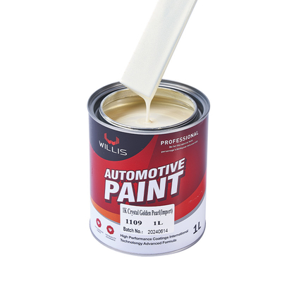 Peinture automobile de perle blanche cristalline à forte adhérence Matériau de base acrylique Peinture automobile métallique Peinture automobile