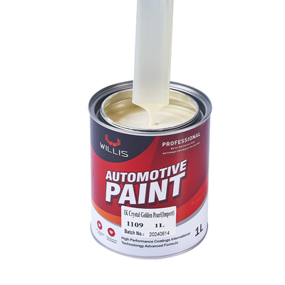 Peinture automobile de perle blanche cristalline à forte adhérence Matériau de base acrylique Peinture automobile métallique Peinture automobile
