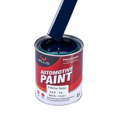 Fourniture d'usine de peinture automobile OEM 2K Vert bleuâtre Vente chaude Plusieurs couleurs Revêtement liquide acrylique en spray pour voitures Durcisseur Diluant
