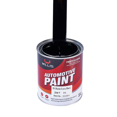 2K Bluish Extra Black High Gloss Car Paint Liquid Coating