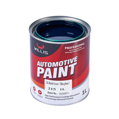 Peinture acrylique 2K vert bleuâtre pour revêtement automobile et plastique