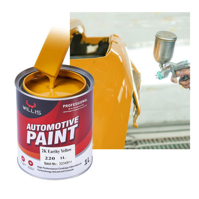 2K Factory Direct Acrylic Liquid Paint Earthy Yellow with Metallic Finish for Cars Coating & Paint Product Car Refinish Coating