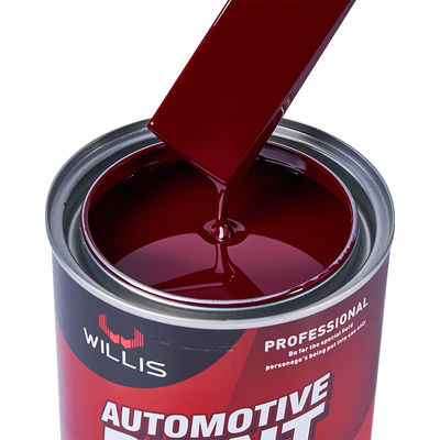 Peinture automobile métallisée rouge violet 2K de haute qualité, vente chaude, approvisionnement d'usine OEM, revêtement de réparation automobile liquide en résine acrylique