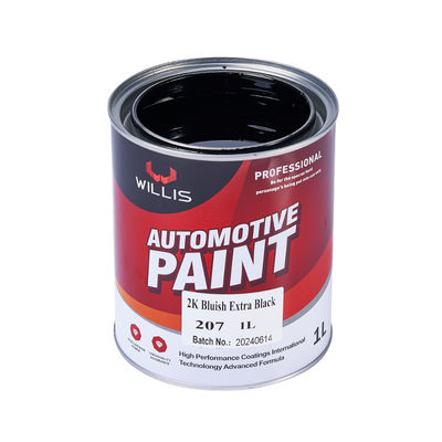 Revêtement liquide de peinture automobile noir extra bleuté 2K brillant, approvisionnement d'usine, plusieurs couleurs, prix bas, options OEM, revêtement plastique