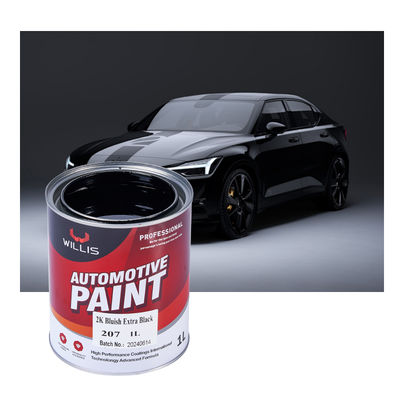 Revêtement liquide de peinture automobile noir extra bleuté 2K brillant, approvisionnement d'usine, plusieurs couleurs, prix bas, options OEM, revêtement plastique