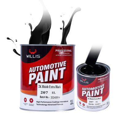 Revêtement liquide de peinture automobile noir extra bleuté 2K brillant, approvisionnement d'usine, plusieurs couleurs, prix bas, options OEM, revêtement plastique
