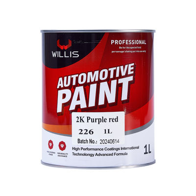 Peinture solide 2K violette rouge haute brillance à séchage rapide et peinture d'amorçage acrylique pour réparation automobile