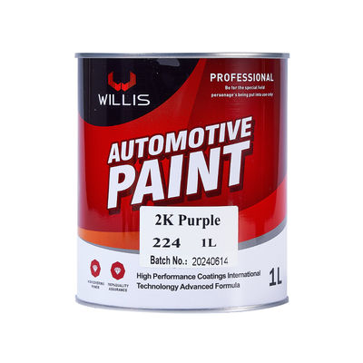 Peinture solide violette 2K haute performance avec résine acrylique et application de pulvérisation pour la réparation automobile