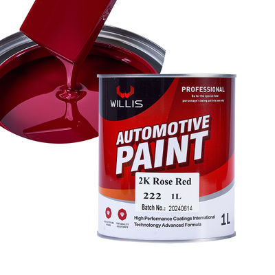 Peinture solide 2K en résine acrylique haute densité avec couleur personnalisable pour la réparation automobile