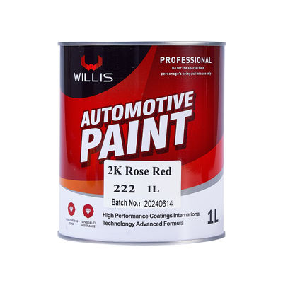 Peinture solide 2K en résine acrylique haute densité avec couleur personnalisable pour la réparation automobile