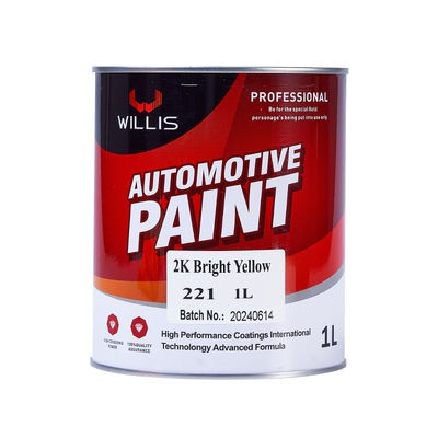 Peinture solide 2K en résine acrylique avec revêtement liquide, disponible en formats 1L/4L/20L pour application au pistolet
