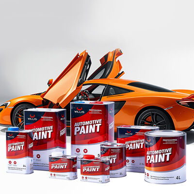 Peinture automobile en résine acrylique rouge chinoise solide 2K pour réparation automobile avec diluant automobile en spray pour revêtement plastique