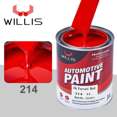 Peinture automobile en résine acrylique rouge chinoise solide 2K pour réparation automobile avec diluant automobile en spray pour revêtement plastique