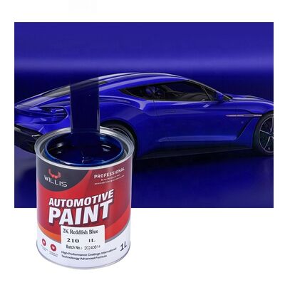 Peinture à pulvériser pour véhicules à vapeur 2K Acrylique bateau Peinture rouge bleu automobile Couleur métallique pour la réparation de voitures Couleurs multiples disponibles WILLIS Modèle 210