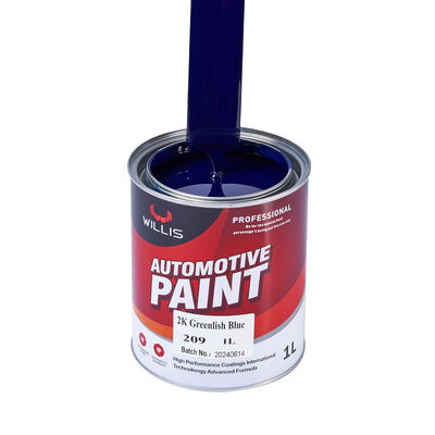 Approvisionnement d'usine WILLIS 2K Bleu Verdâtre Peinture Automobile Revêtement Liquide Peinture de Finition Automobile Résine Acrylique Apprêt pour Revêtement Plastique