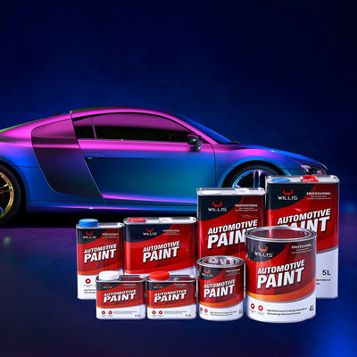 Vente chaude WILLIS OEM Peinture Automobile 2K Topcoat pour Bateaux et Voitures avec Multiples Couleurs Acrylique Liquide Incluant Diluant de Peinture en Spray