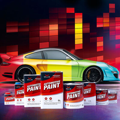 WILLIS 202 OEM 2K Résine acrylique de voiture Topcoat-options multicolores Application de pulvérisation Inclut un diluant de peinture