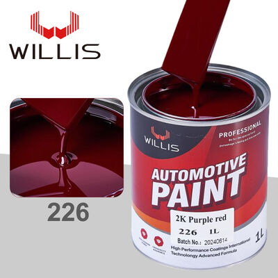 WILLIS Modèle 226 Rouge Couleur solide de haute qualité en gros de la résine acrylique Primer Spray de peinture pour les appareils de réparation automobile Vernis de peinture