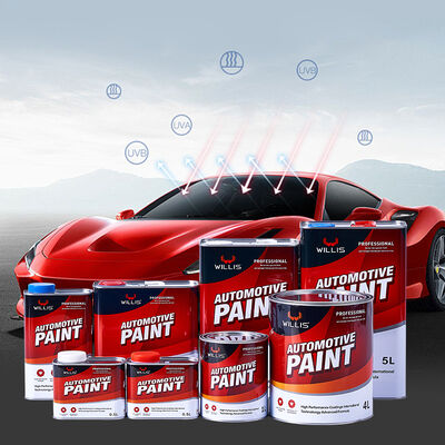 Peinture automobile à haute brillance 2K Clear Coat Liquid Coating Coating plastique WILLIS Brand Varnish avec durcisseur