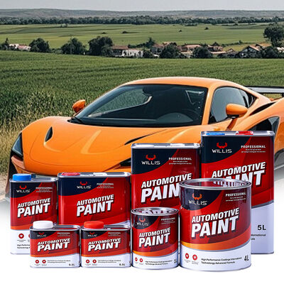 WILLIS 206 2K Car Refinishing Paint Auto Body Refinish Spray Paint Solid Colors High Gloss Blue Acrylic Coating Metal
