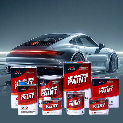 Peinture de retouche automobile résine acrylique couleur unie WILLIS 2K pour application par pulvérisation sur métal et automobile, revêtement liquide