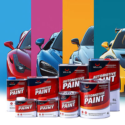 Peinture automobile liquide à base d'acrylique WILLIS 2K jaune moyen de haute qualité, peinture de réparation automobile, peinture pour meubles