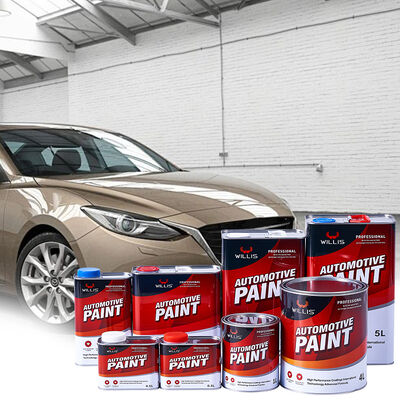 Peinture automobile liquide à base d'acrylique WILLIS 2K jaune moyen de haute qualité, peinture de réparation automobile, peinture pour meubles