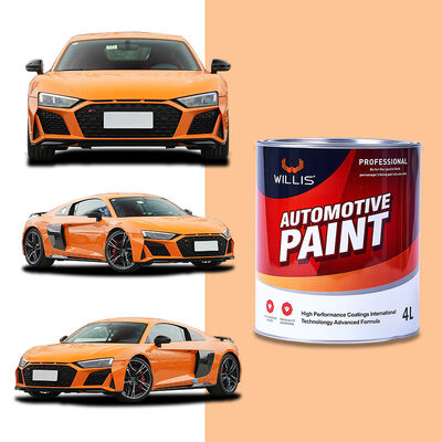 Peinture de carrosserie automobile WILLIS écologique durable, peinture acrylique 1K 2K couleur unie en spray avec code OEM, revêtement liquide pour plastique et métal