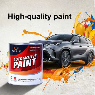 Peinture de carrosserie automobile WILLIS écologique durable, peinture acrylique 1K 2K couleur unie en spray avec code OEM, revêtement liquide pour plastique et métal