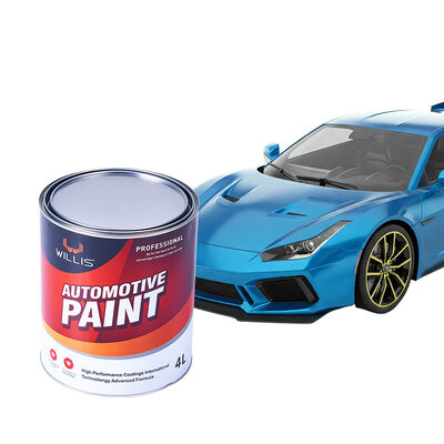 Peinture de carrosserie automobile WILLIS écologique durable, peinture acrylique 1K 2K couleur unie en spray avec code OEM, revêtement liquide pour plastique et métal