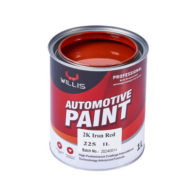 Vente à chaud 2K Fer Rouge Fabrique de revêtement automobile Fourniture OEM Disponible Résine acrylique Peinture de voiture liquide Refinir la peinture du manteau