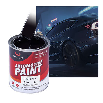 Peinture de revêtement automobile violette 2K Peinture de revêtement automobile acrylique à deux composants Peinture automobile de revêtement supérieur Peinture de finition Spray Auto réparation Peinture de réparation