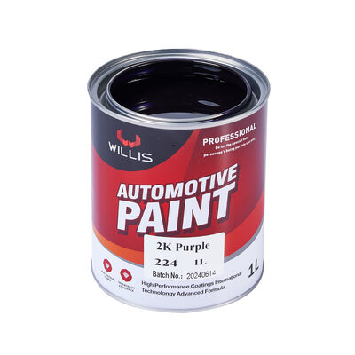 Peinture de revêtement automobile violette 2K Peinture de revêtement automobile acrylique à deux composants Peinture automobile de revêtement supérieur Peinture de finition Spray Auto réparation Peinture de réparation