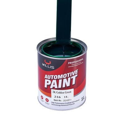 Peinture automobile 2K vert doré, plusieurs couleurs disponibles pour la réparation automobile, peinture acrylique bi-composant pour base coat et finition