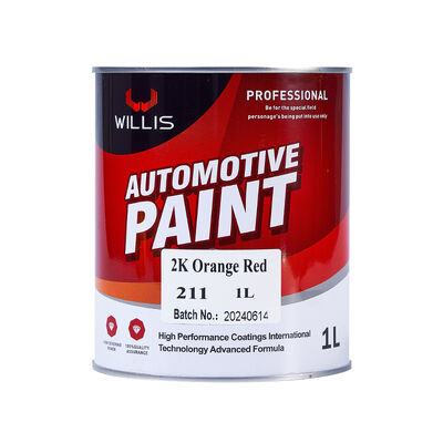 Peinture de revêtement acrylique automobile 2K Orange Rouge Couleur métallique Vente à chaud Bon prix Plusieurs couleurs disponibles