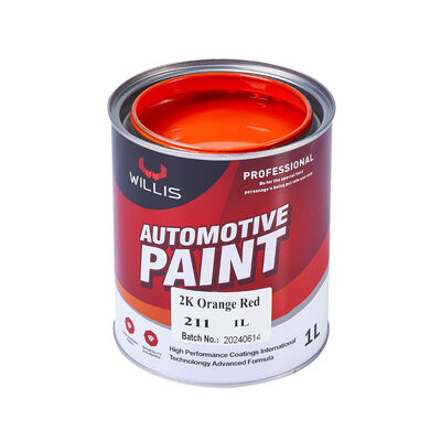 Peinture de revêtement acrylique automobile 2K Orange Rouge Couleur métallique Vente à chaud Bon prix Plusieurs couleurs disponibles