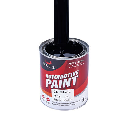 Peinture de revêtement automobile noire 2K Peinture de couleur métallique Peinture de voiture de finition à deux composants Peinture de base acrylique Peinture supérieure couleur multiple