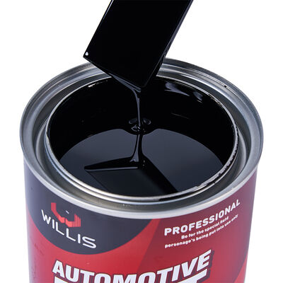 Peinture de revêtement automobile noire 2K Peinture de couleur métallique Peinture de voiture de finition à deux composants Peinture de base acrylique Peinture supérieure couleur multiple