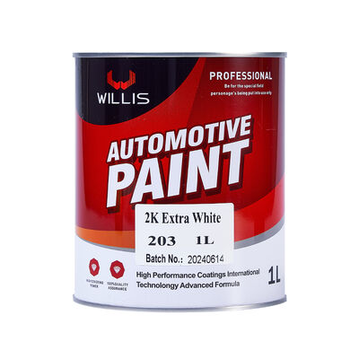 Peinture de réparation automobile 2K extra blanche haute brillance, résine acrylique liquide pour voiture, prix d'usine, haute apparence