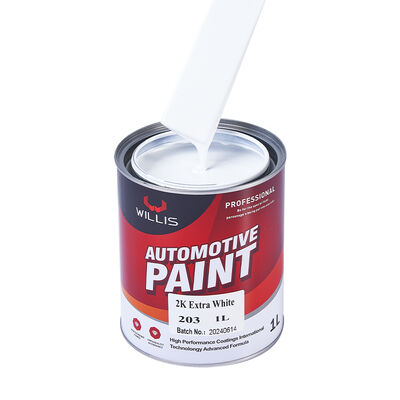 Peinture de réparation automobile 2K extra blanche haute brillance, résine acrylique liquide pour voiture, prix d'usine, haute apparence