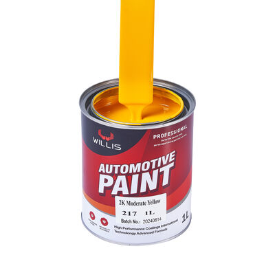Factory Supply High Gloss 2K Moderate Yellow Solid Car Paint Coating & Paint Automotive Thinner Car Paint Hardener