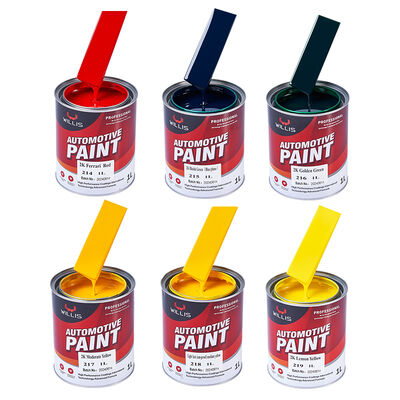 Vente à chaud 2K Verte dorée Peinture automobile couleurs multiples Disponible Basecoat Refinish Coating Peinture de réparation automobile Peinture