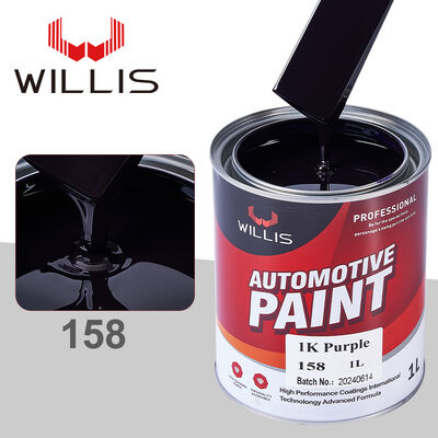 Peinture automobile Willis 1K résine acrylique violette base mate revêtement liquide application pulvérisation couleur unie retouche automobile