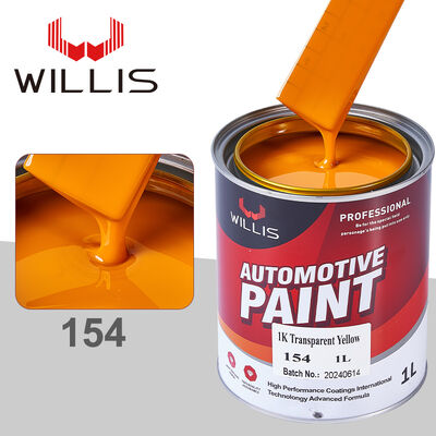 WILLIS 1K Basecoat Revêtement Acrylique Automobile en Aérosol pour Retouche de Voiture et Bateau Revêtement Plastique Modèle 154 Liquide à Base de Pigments
