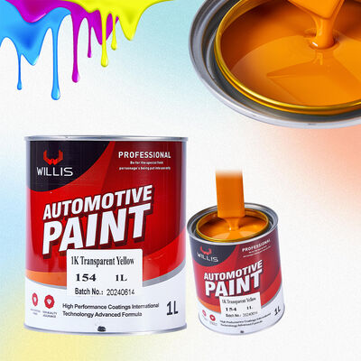 WILLIS 1K Basecoat Revêtement Acrylique Automobile en Aérosol pour Retouche de Voiture et Bateau Revêtement Plastique Modèle 154 Liquide à Base de Pigments